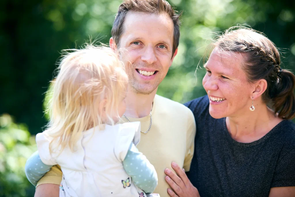 Coaches Karoline und Ingo Hertling mit Tochter